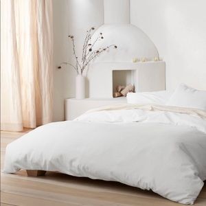 NWT linen blend casaluna duvet and shams